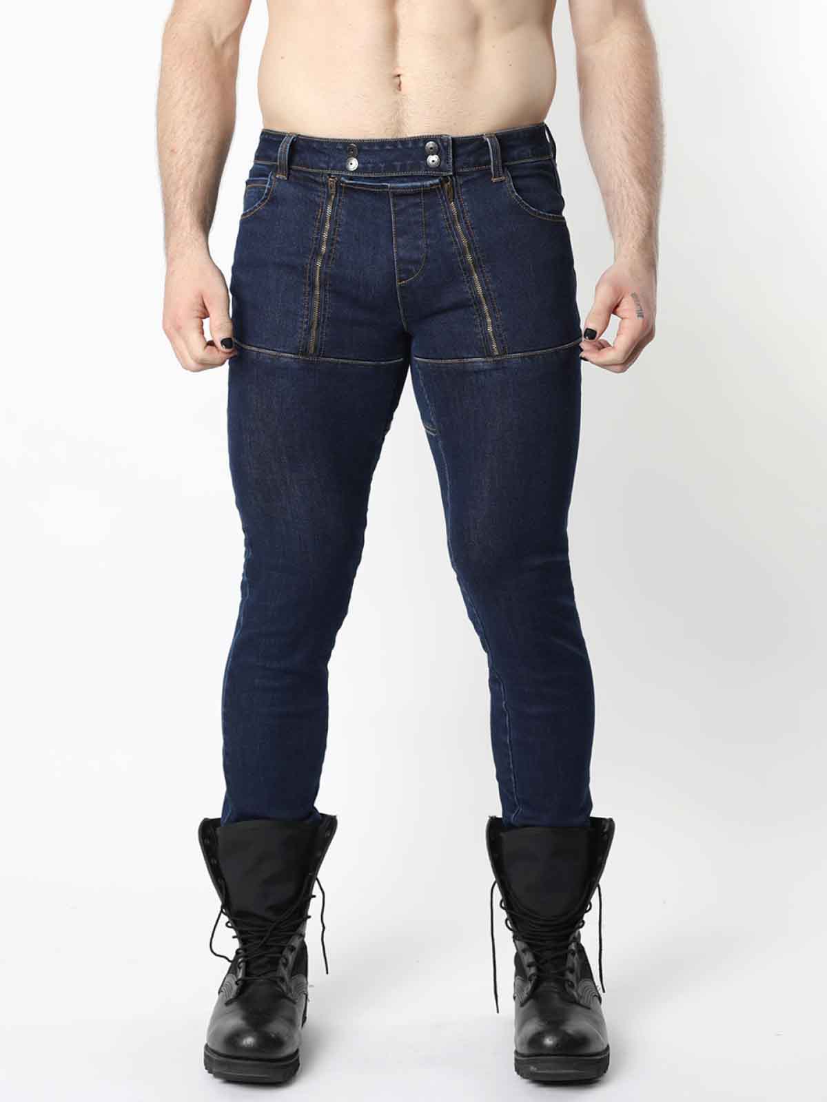 CELLBLOCK13 SLICK CARPENTER DENIM ZIPPER PANT INDIGO - FullKit.com
