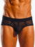 COCKSOX ITALIAN MESH SPORTS BRIEF NERO BLACK - FullKit.com