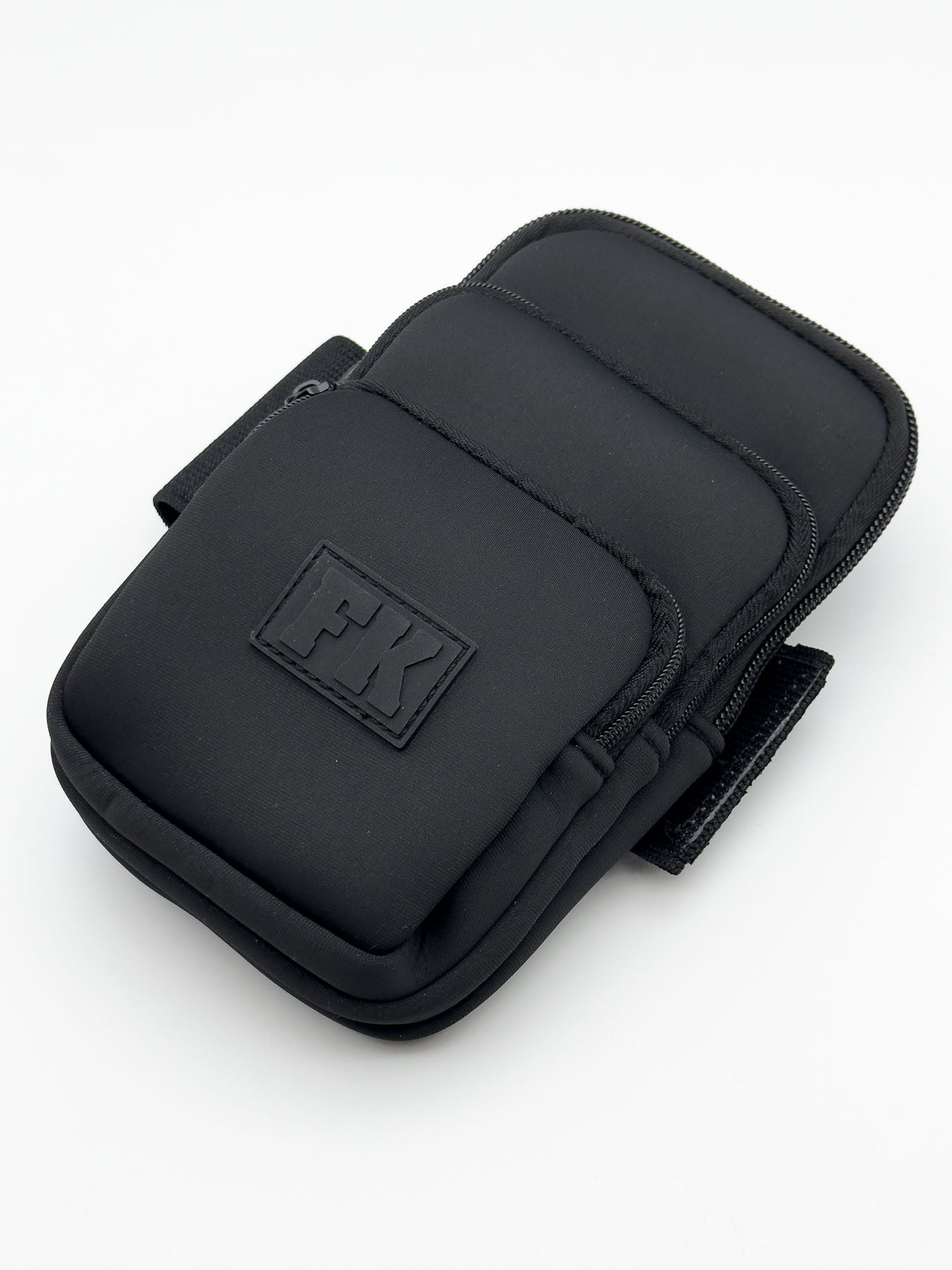 FK SPORT 3 POCKET NEOPRENE POUCH WITH ADJUSTABLE STRAP BLACK - FULLKIT.COM