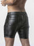 LOCKER GEAR RUB IT PUNCH HOLE LEATHERETTE CARGO SHORT - FULLKIT.COM