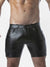 LOCKER GEAR RUB IT PUNCH HOLE LEATHERETTE CARGO SHORT - FULLKIT.COM