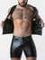 LOCKER GEAR RUB IT PUNCH HOLE LEATHERETTE VEST BLACK - FULLKIT.COM