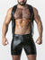 LOCKER GEAR RUB IT PUNCH HOLE LEATHERETTE VEST BLACK - FULLKIT.COM