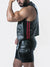 LOCKER GEAR RUB IT PUNCH HOLE LEATHERETTE VEST RED - FULLKIT.COM