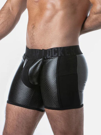 LOCKER GEAR RUB IT PUNCH HOLE OPEN ACCESS BOXER BLACK - FULLKIT.COM