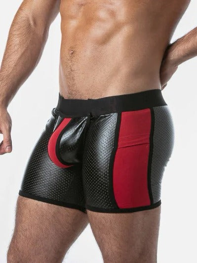 LOCKER GEAR RUB IT PUNCH HOLE OPEN ACCESS BOXER RED - FULLKIT.COM