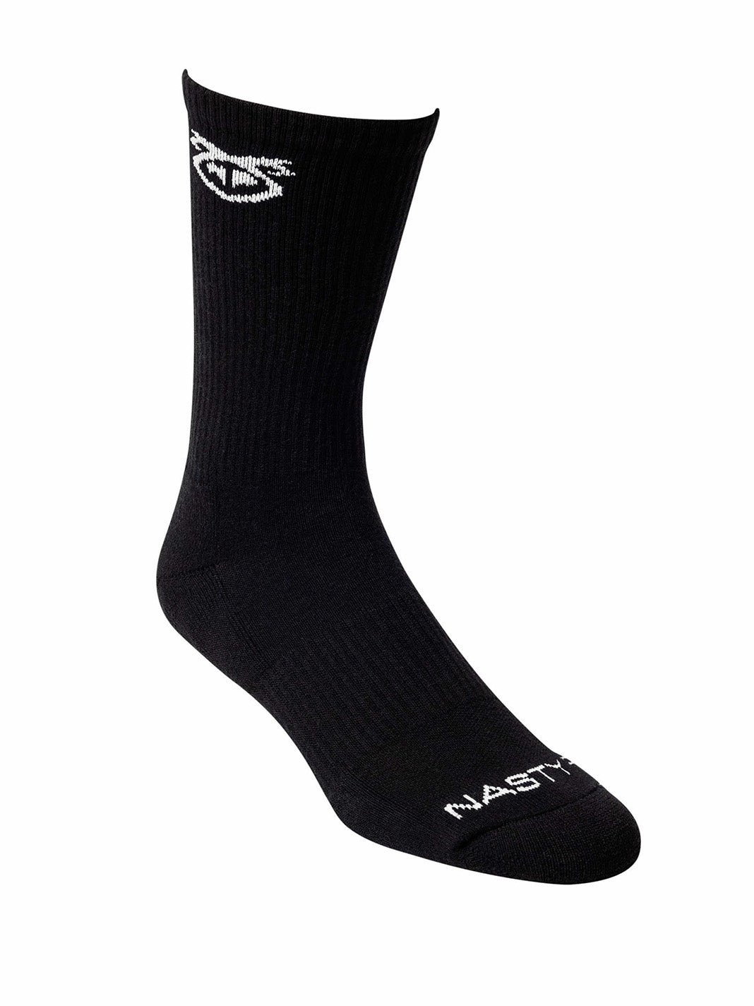 NASTY PIG BRANDMARK CALF SOCK BLACK WHITE - fullkit.com