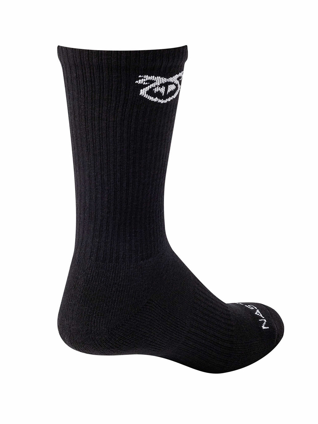 NASTY PIG BRANDMARK CALF SOCK BLACK WHITE - fullkit.com