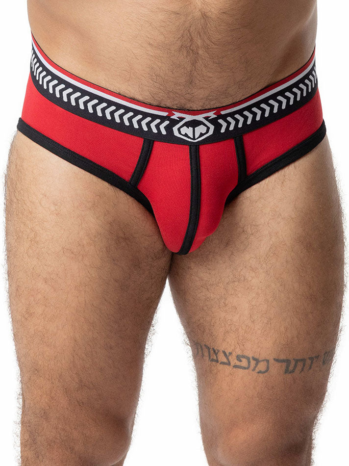 NASTY PIG THRUST BRIEF RED BLACK  - fullkit.com