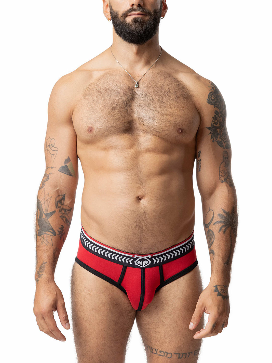 NASTY PIG THRUST BRIEF RED BLACK  - fullkit.com