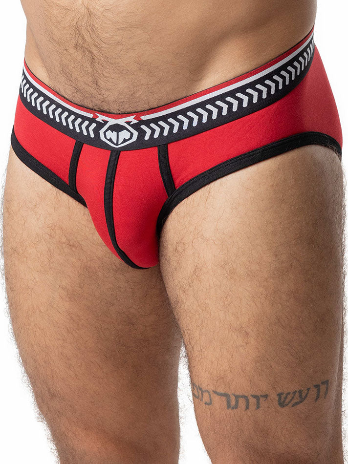 NASTY PIG THRUST BRIEF RED BLACK  - fullkit.com