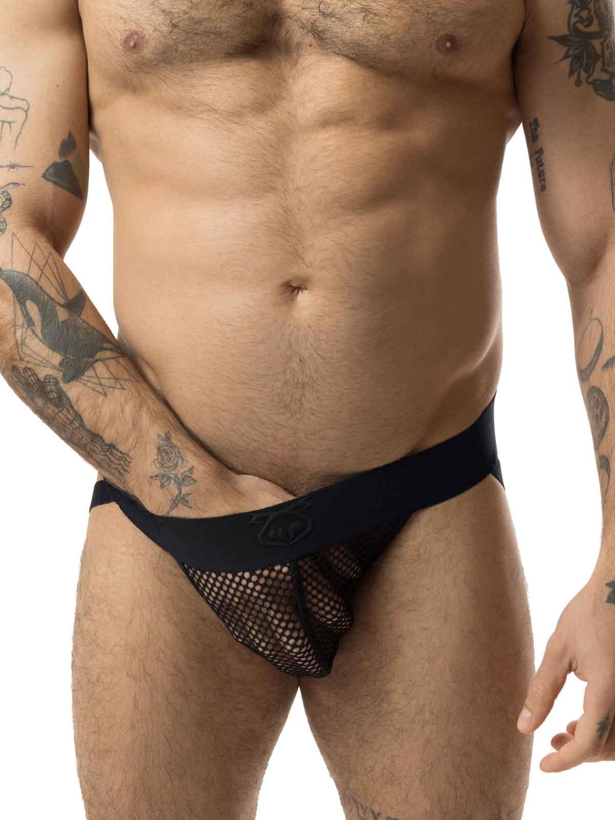 NastyPig Exposure Jock Black Front - fullkit.com