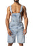 NASTY PIG OVERALL SHORT PALE BLUE - FullKit.com