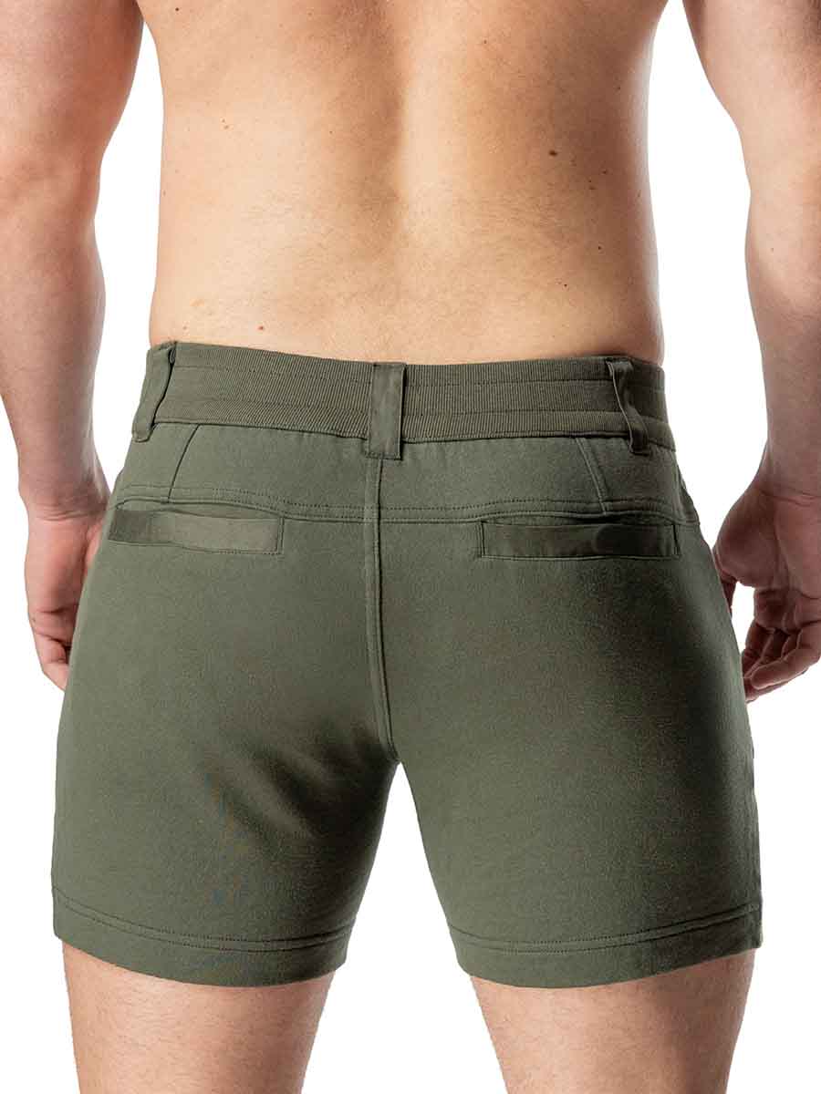 NASTY PIG TOPOGRAPHIC RUGBY SHORT ARMY GREEN - FullKit.com