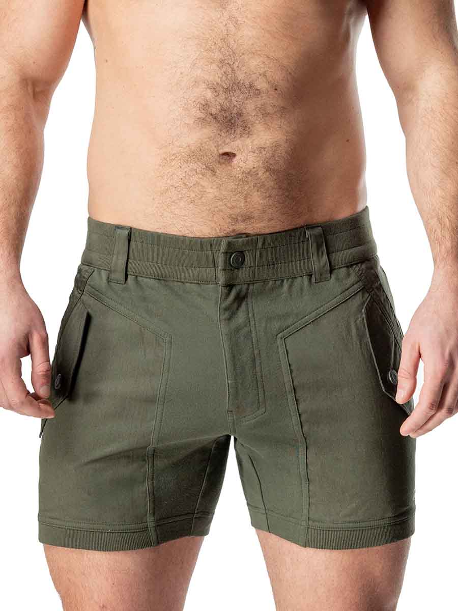 NASTY PIG TOPOGRAPHIC RUGBY SHORT ARMY GREEN- FullKit.com