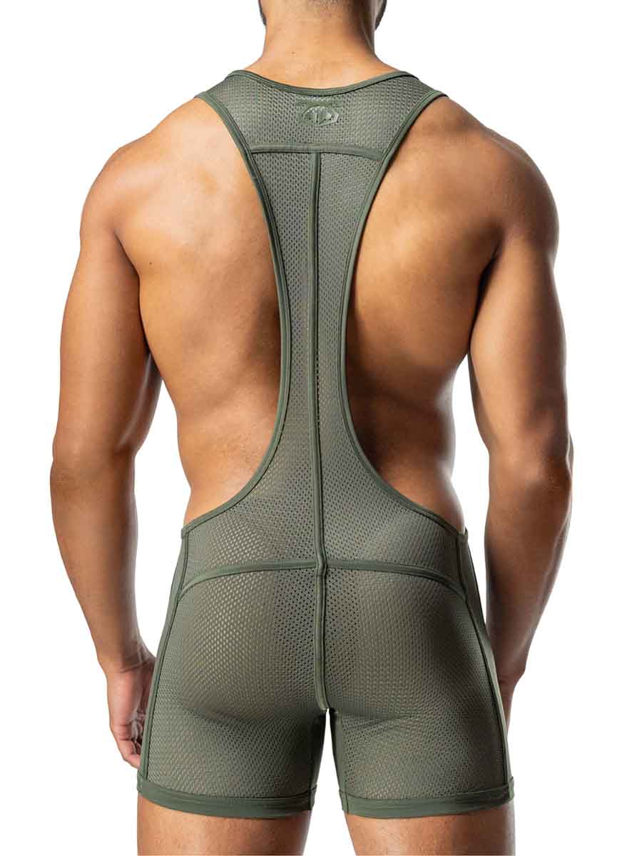 NASTY PIG TOPOGRAPHIC SCOOPED SINGLET ARMY GREEN - FullKit.com