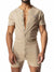 NASTY PIG UNION SUIT CUTOFFS PALE KHAKI  - FullKit.com