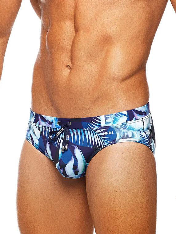 TRIBE PALMS BOY SWIM BRIEF NAVY - FullKit.com