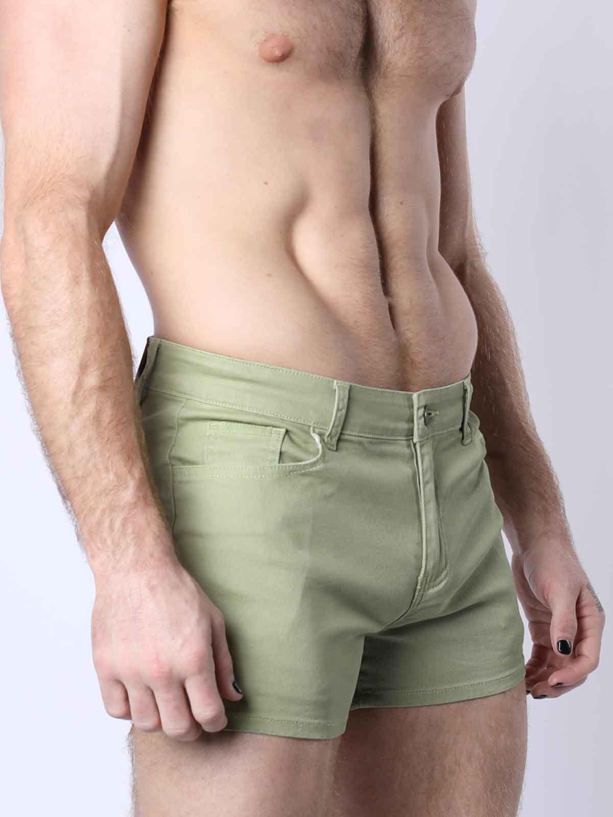 TIMOTEO BERKELEY SUPER STRETCH TWILL SHORT OLIVE - FullKit.com