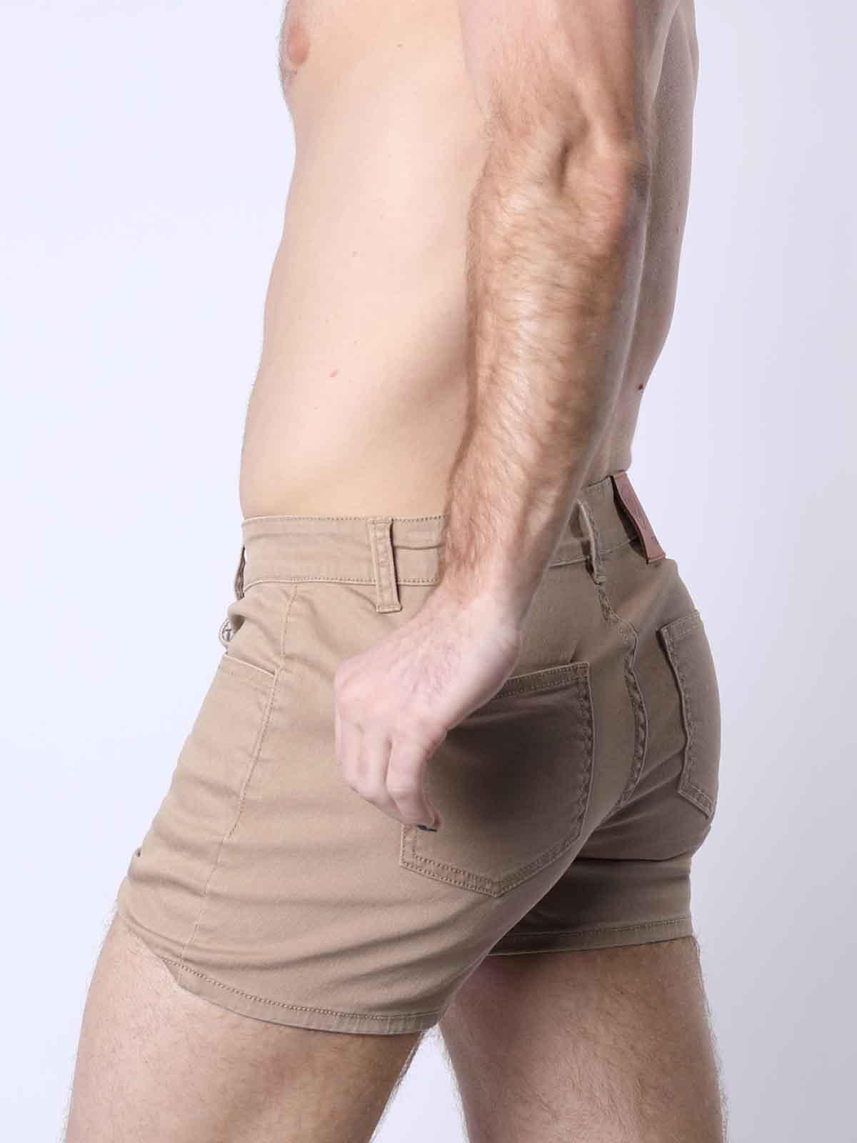 TIMOTEO BERKELEY SUPER STRETCH TWILL SHORT TAN - FullKit.com