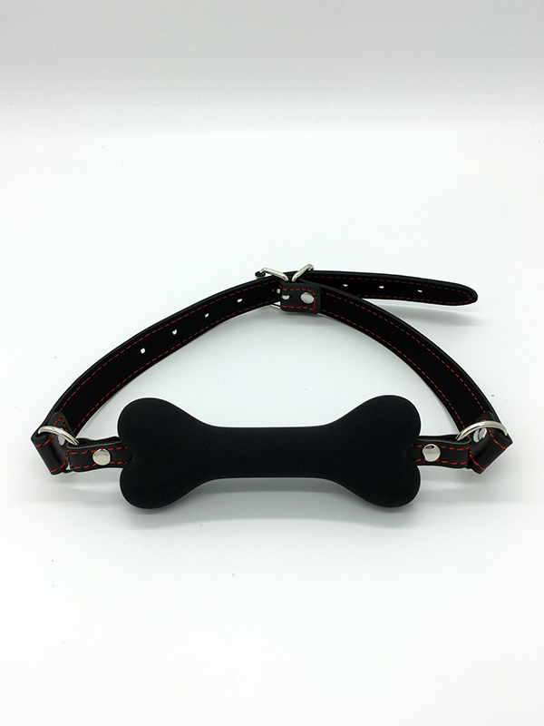 FK SILICONE LOCKING DOG BONE GAG