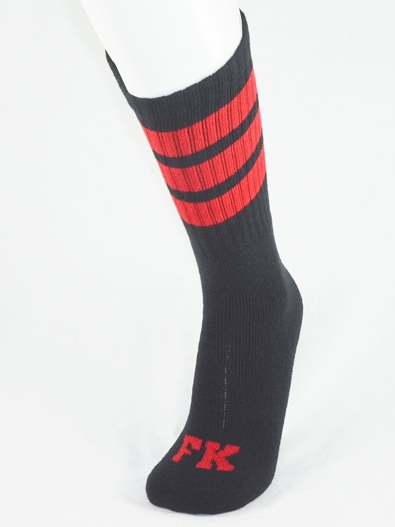 FK SPORT BLACK HIGH CALF TUBE SOCK