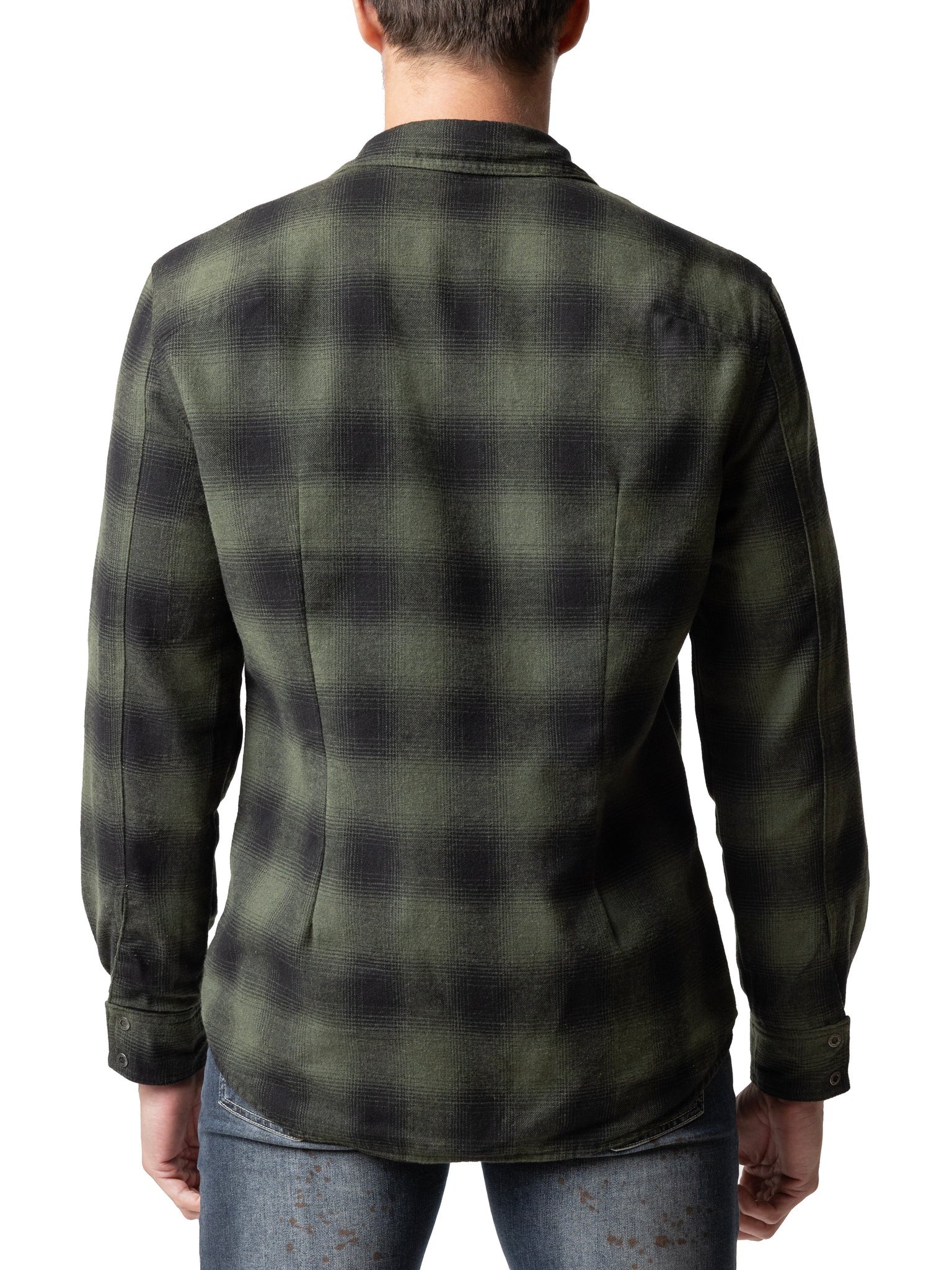 nasty pig brawn reversible long sleeve shirt army green - fullkit.com