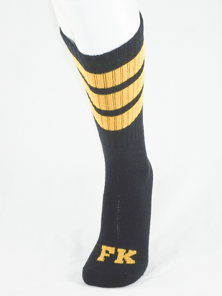 FK SPORT BLACK HIGH CALF TUBE SOCK