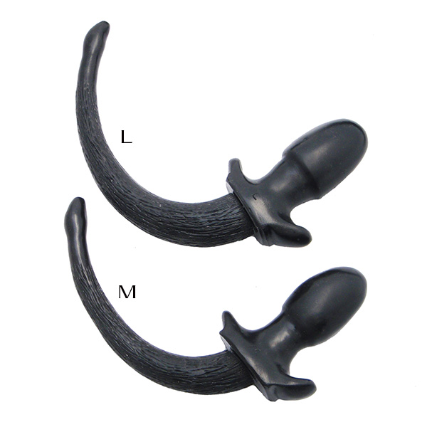 SQUARE PEG TOYS HAPPY PUPPY TAIL IN BLACK