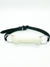 SILICONE LOCKING RAWHIDE DOG BONE GAG - WHITE