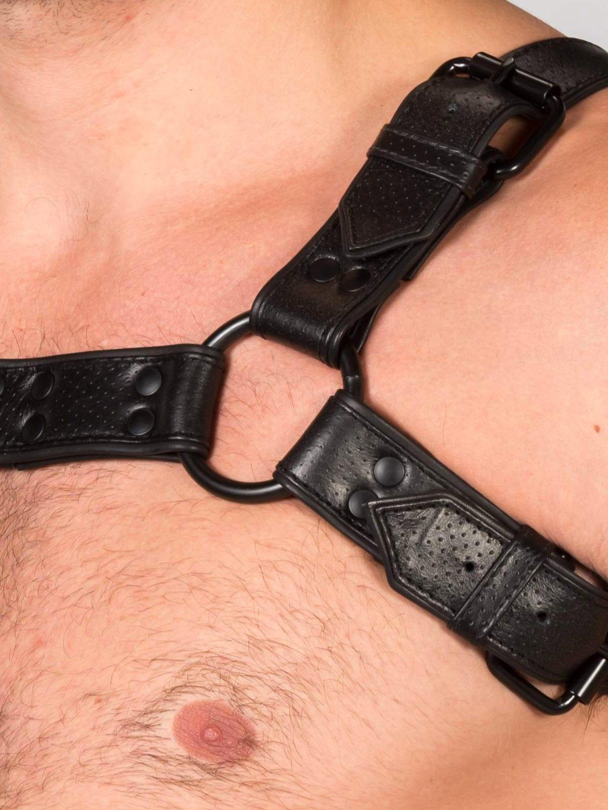 Brown Bulldog Leather Bondage Harness