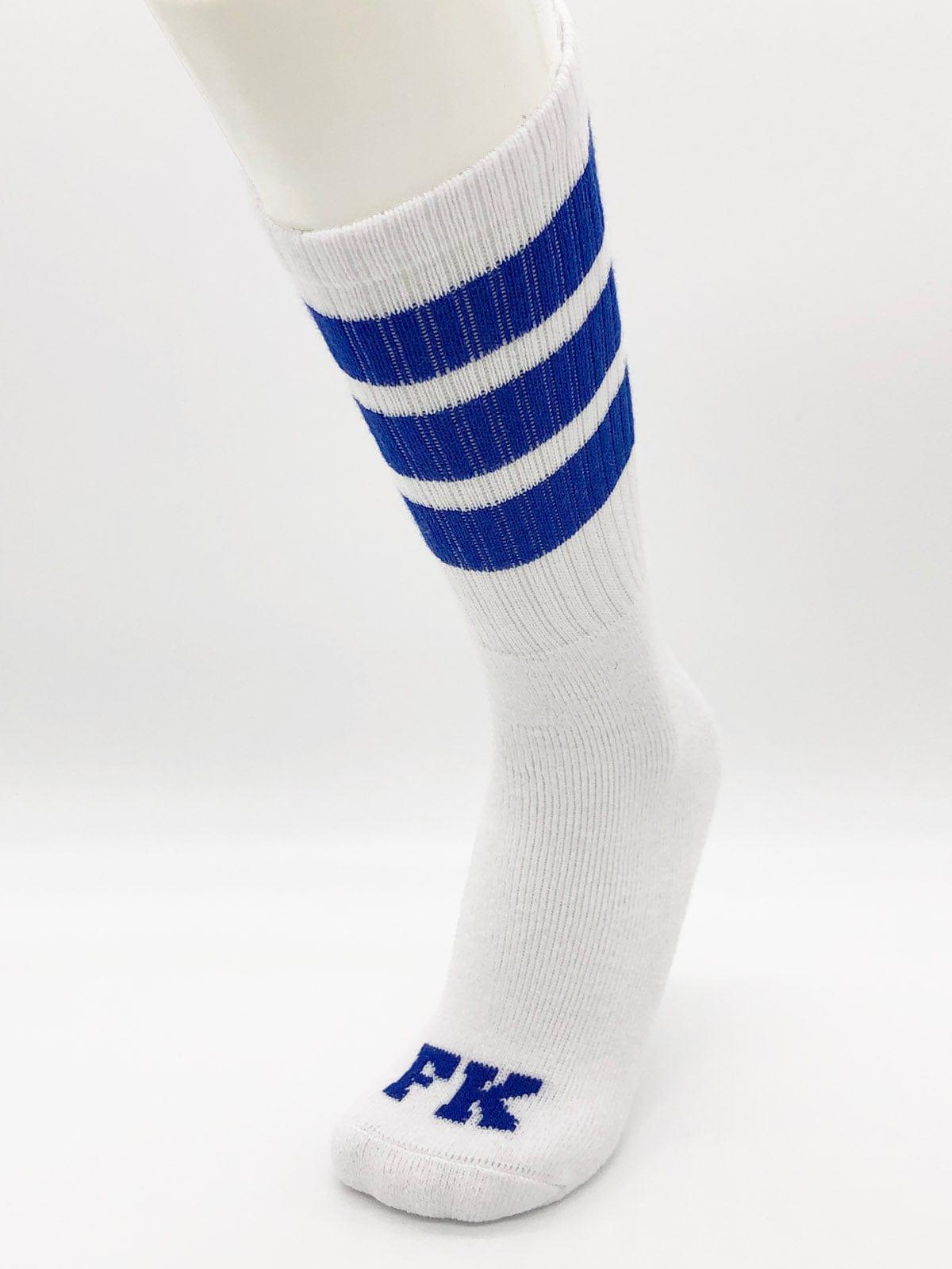 Grip Socks White / Blue - K4 Sportswear